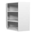 Caisson haut angle l.45 x H.76,8 cm Blanc