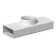 TÉ MIXTE PVC RECT. 55X220MM/D125MM