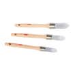 Rota Lot de 3 brosses à rechampir professionnels bois FSC toutes peintures 18/21/25 MM