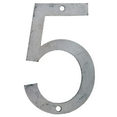 Numéro 5 en acier à peindre L.6 cm - CHAPUIS 0