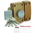 VERROU ISR6 BOUTON CYLINDRE 40MM S'ENTROUVRANT 5 CLES (fabrication spéciale) - ISEO