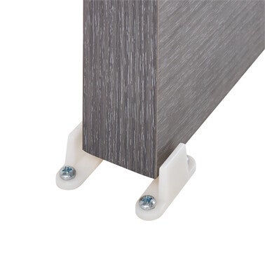 rail en applique pour porte coulissante larg 73 83 cm bricoman