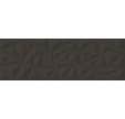 FAIENCE 20 X 50 CM CLAIRE 3D NOIR MAT
