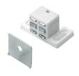 LOQUETEAU MAGNETIQUE PLASTIQUE BLANC X4