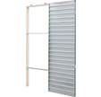 Châssis à galandage pour porte coulissante L93cm + amortisseur