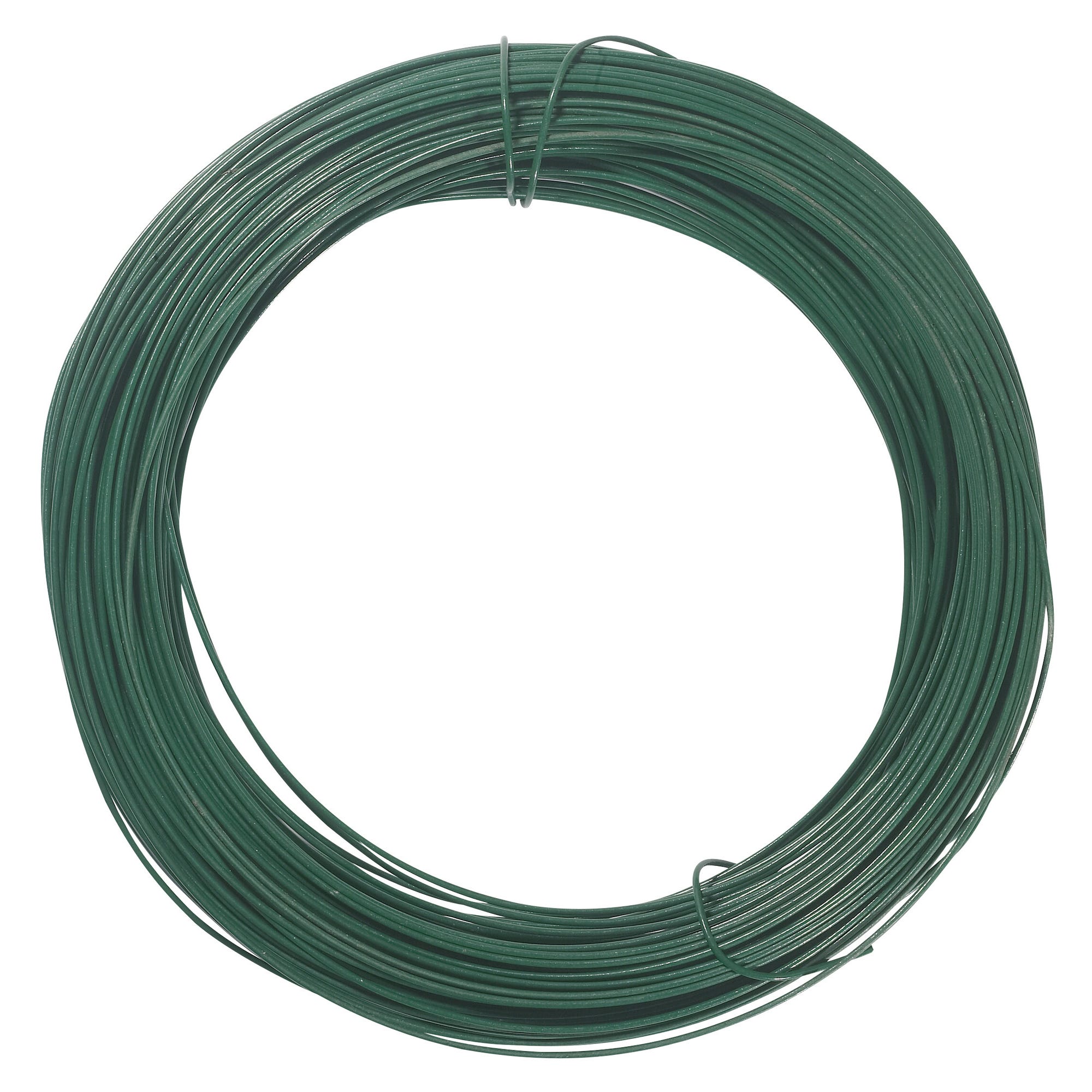 Fil de tension revêtu plastique vert Diam.1,8/2,7 mm Long.100 m 1