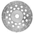 Disque surfaçage Diamant Béton Ø 180mm DIAM INDUSTRIES 2 rangées segments diamantés plateau ponçage Béton PE2180/22