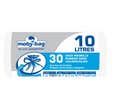 3 ROULEAUX DE 30 SACS POUBELLE BLANCS SALLE DE BAINS 10L
