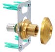 Kit de fixation robinetterie simple Easy Fix pour installation en PER à sertir Ø16