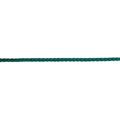 Corde tressée polypropylène vert, résistance rupture indicative 200kg, diamètre 4mm 0