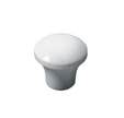 Bouton en bois blanc verni Ø28mm