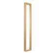 Hublot rectangulaire en MDF pour porte 21 x 121 cm