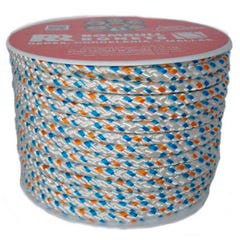 Corde polyester bleu/orange 10 mm Long.23 m 0