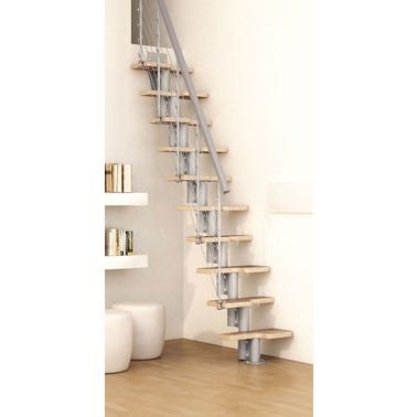 Escalier gain de place Pratique 2 line Haut.212/272 cm