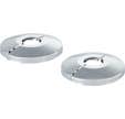 2 rosaces ouvrantes ø16 inox chromé