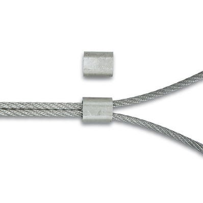 Manchons aluminium pour cable Diam.2mm 4 pièces 0
