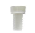 EMBOUT CANNELE NYLON COUDE D25