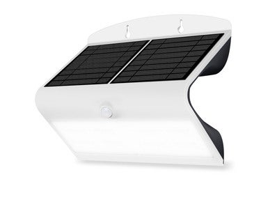 Projecteur solaire détecteur blanc 800 lm IP54 - LUCECO ❘ Bricoman