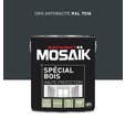 Peinture bois acrylique satin gris anthracite RAL 7016 2,5 L - MOSAÏK