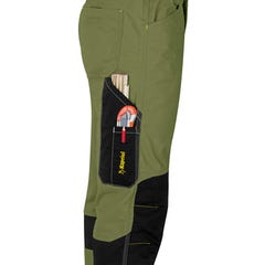 Pantalon de travail Vert olive/Noir T.S KAVIR - KAPRIOL 2
