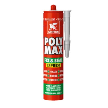Mastic colle de montage gris 300 g Polymax Fix & Seal Express - GRIFFON 0