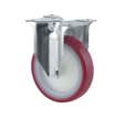 ROULETTE FIXE POLYURETHANE D125
