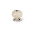 Bouton porcelaine blanc craquele d40mm