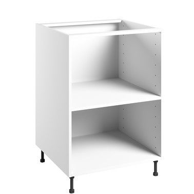 caisson bas blanc l 60 x h 76 8 x p 56 cm bricoman