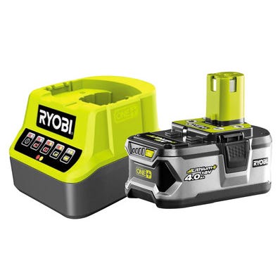 Pack 1 batterie 18V 4Ah One+ avec chargeur rapide C18120-140 - 5133003360 RYOBI 0