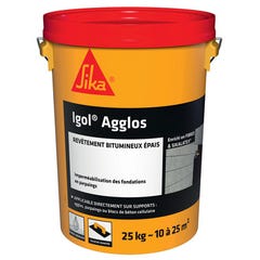 Revêtement bitumineux pour imperméabilisation des fondations IGOL AGGLOS - SIKA 0