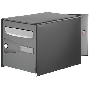 boite aux lettres double face gris probox decayeux bricoman