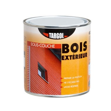 Sous-couche bois extérieur mat blanc 0,5 L - TARGOL 0