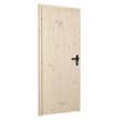 Porte de service sapin du nord poussant gauche H.200 x l.80 cm - FVI