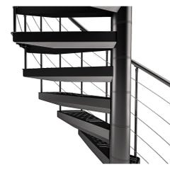 Escalier spirano metal 13m ø120 1