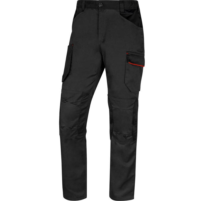 Pantalon de travail Gris/Rouge T.L MACH2 -DELTA PLUS 1