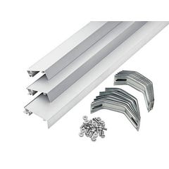 Kit tapée isolation pour porte d'entrée acier/aluminium blanc de 100 mm