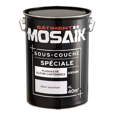 MOSAIK Sous-couhe acrylique plaque de plâtre 4 L