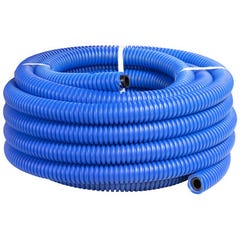 Tube polyéthylène bleu Long.15 m Diam.25 mm gainé Diam.40 mm Pn16