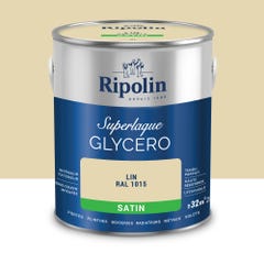 Peinture intérieure et extérieure multi-supports glycéro satin lin 2 L - RIPOLIN 0