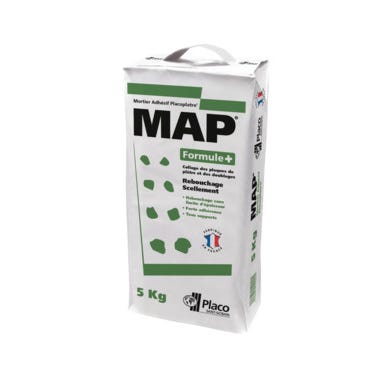 Mortier adhésif en poudre intérieur & extérieur 5 kg MAP PLACO