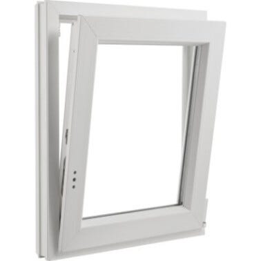 Fenêtre PVC H.75 x l.80 cm oscillo-battant 1 vantail tirant gauche blanc 0