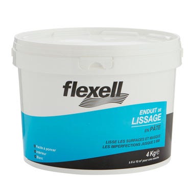 Enduit de lissage en pâte intérieur 4 kg - FLEXELL 0