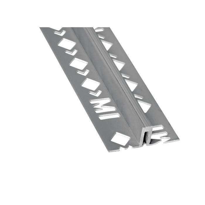 Profilé de dilatation 5x10mm en PVC gris 2.50m 0