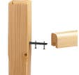 Lot de 4 supports de fixation en acier