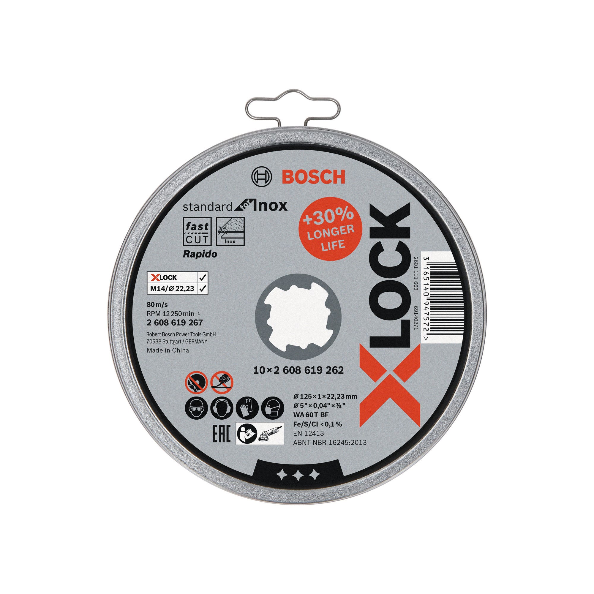 Kit X-Lock 1000W Diam.125 mm métal + meuleuse + sac pro - BOSCH PROFESSIONAL 5