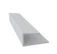Bordure U simple gris ciment Long.3 m Fortex - FREEFOAM