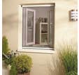 Moustiquaire enroulable recoupable en aluminium blanc H.130 x l.80 cm