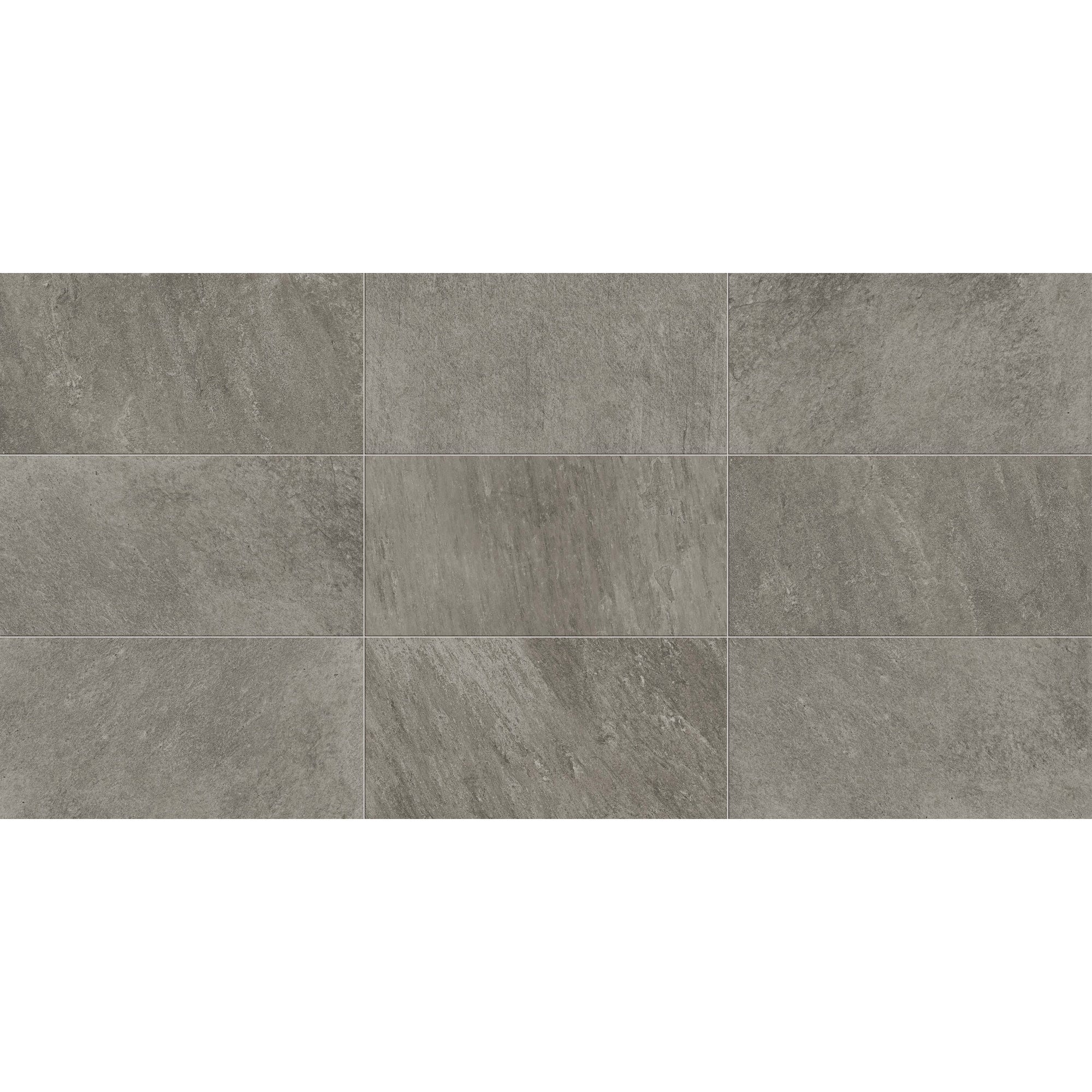 Carrelage sol intérieur effet pierre l.30x L.60cm - Regent Grey 0