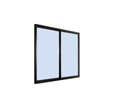 BAIE coulissante aluminium H 215 X L 180 avec rupture de pont thermique GRIS