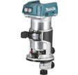 Affleureuse MAKITA sans fil 18V DRT50ZJX3 + 4 bases defraisage sans batterie ni chargeur Défonceuse